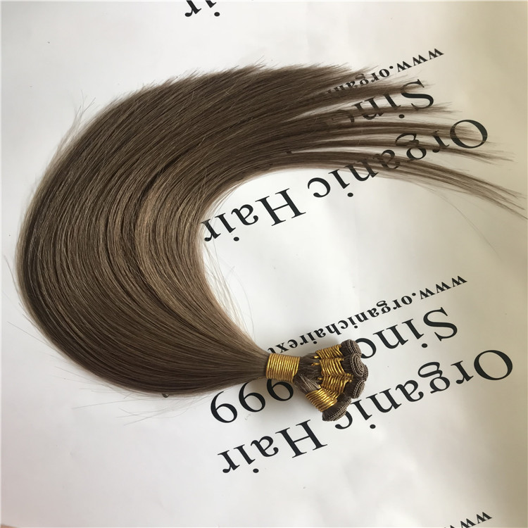 Hand tied weft  hair extension  H75